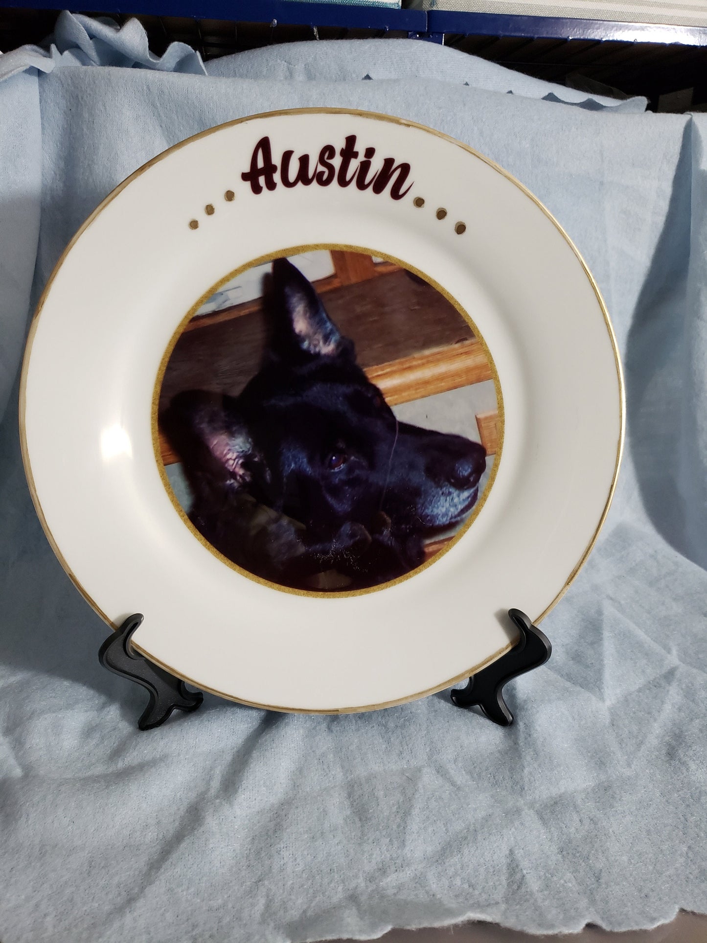 Photo Porcelain Plate Personalized for Pet