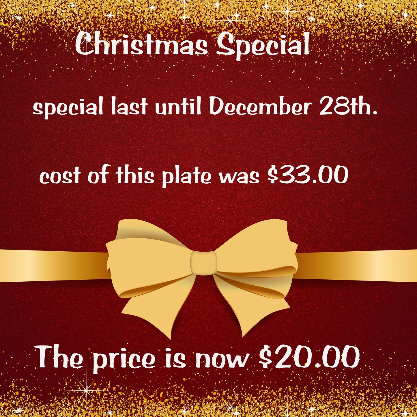 Photo Christmas Plate