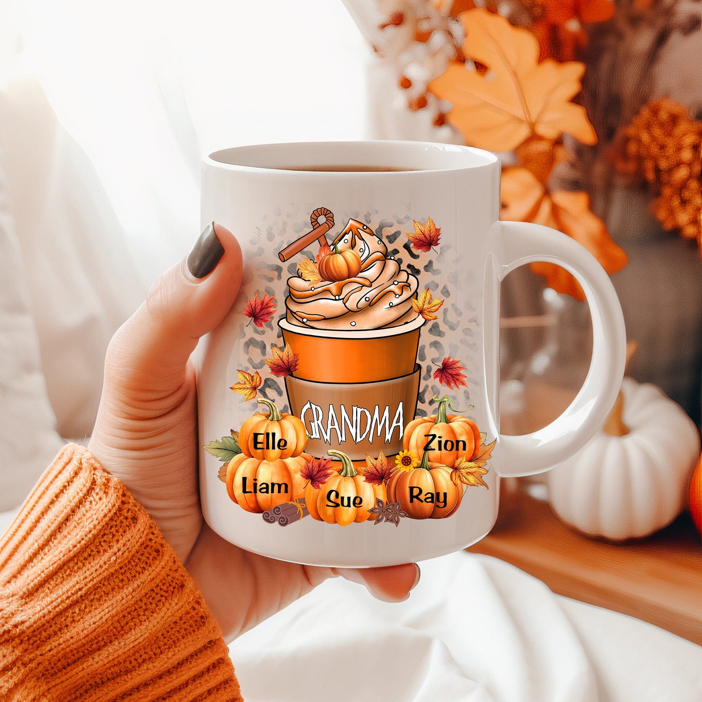 Mug, Grandma pumpkins mug