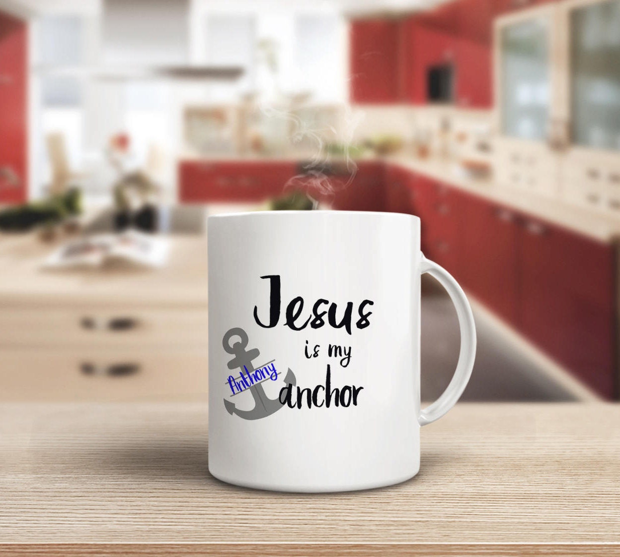 Spiritual mug, Jesus is my Anchor