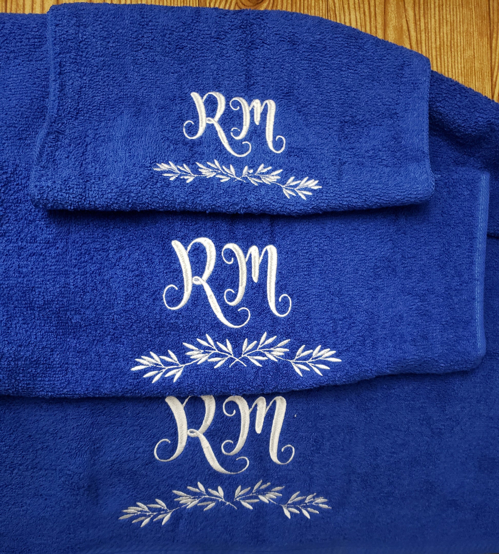 Personalized bath towel 3 pc. set