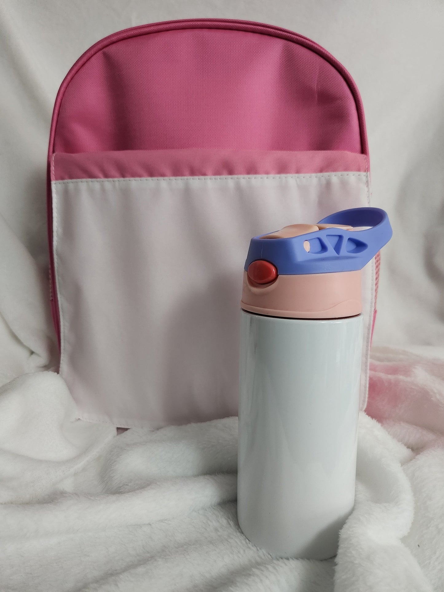 School Backpack and water bottle customize your own