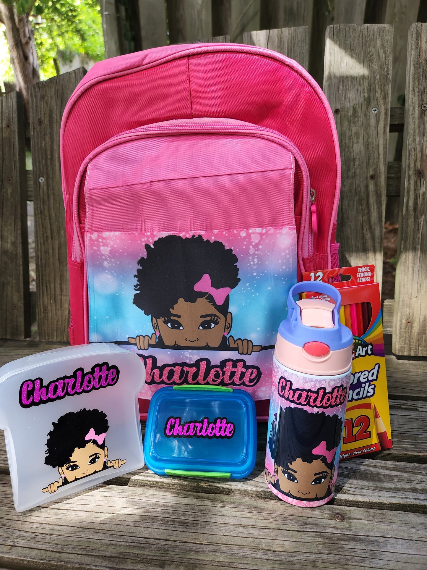 School Backpack and lunch set