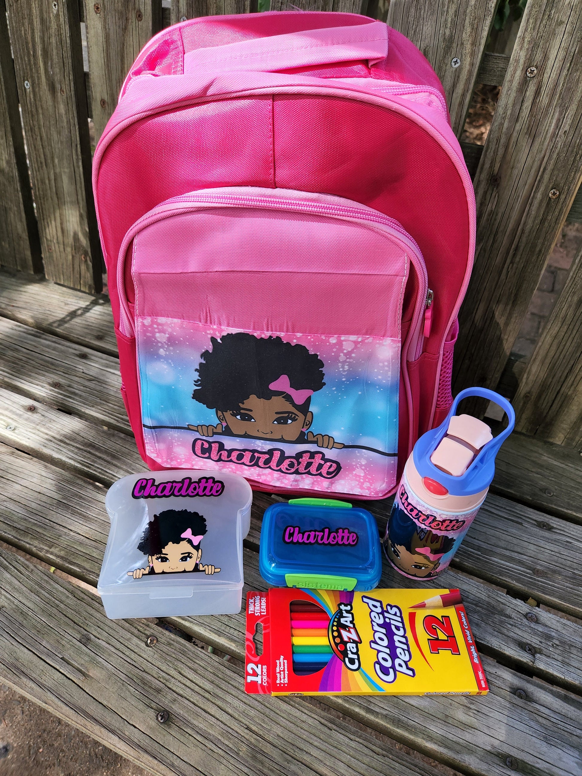 School Backpack and lunch set