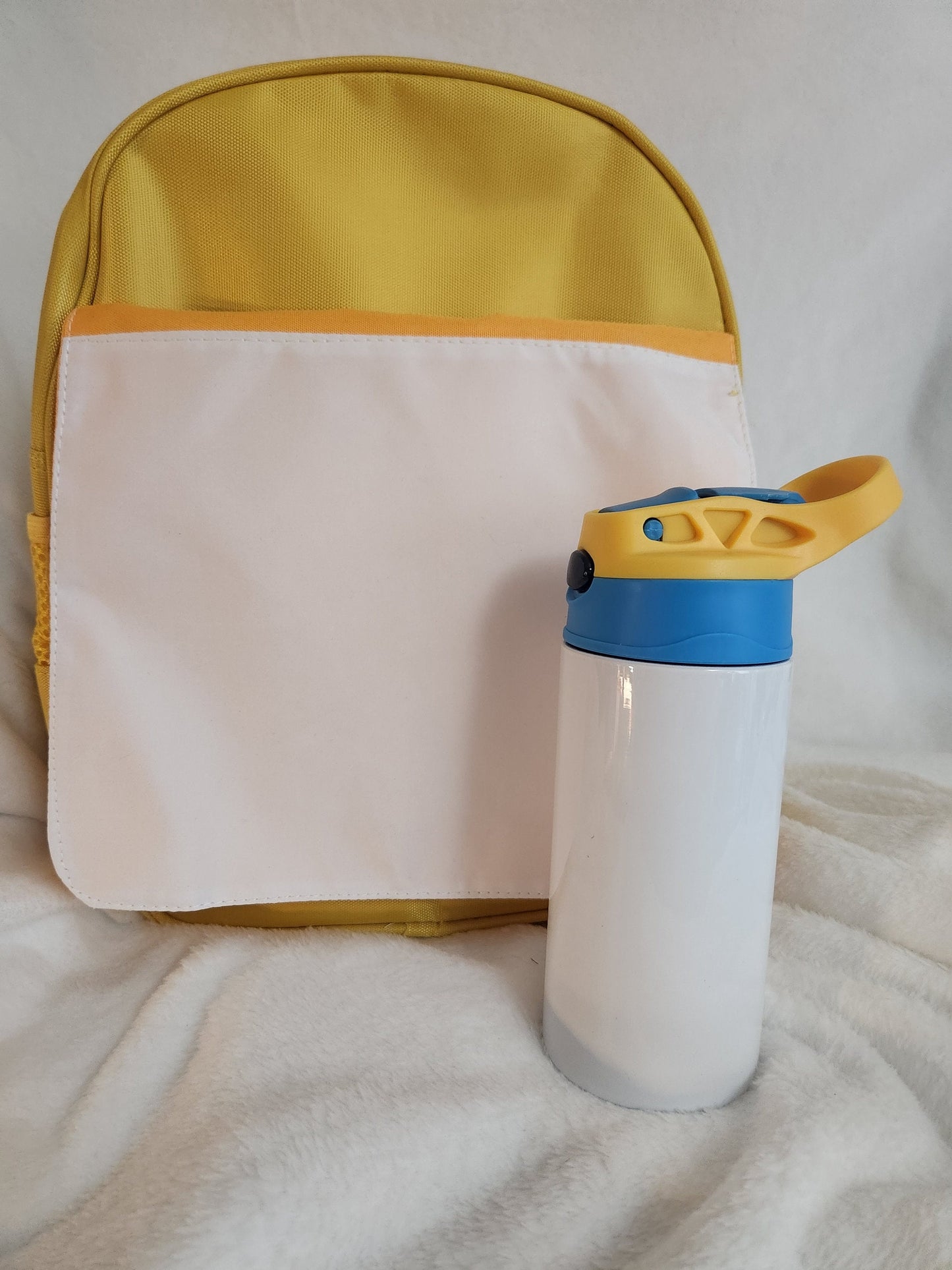 School Backpack and water bottle customize your own