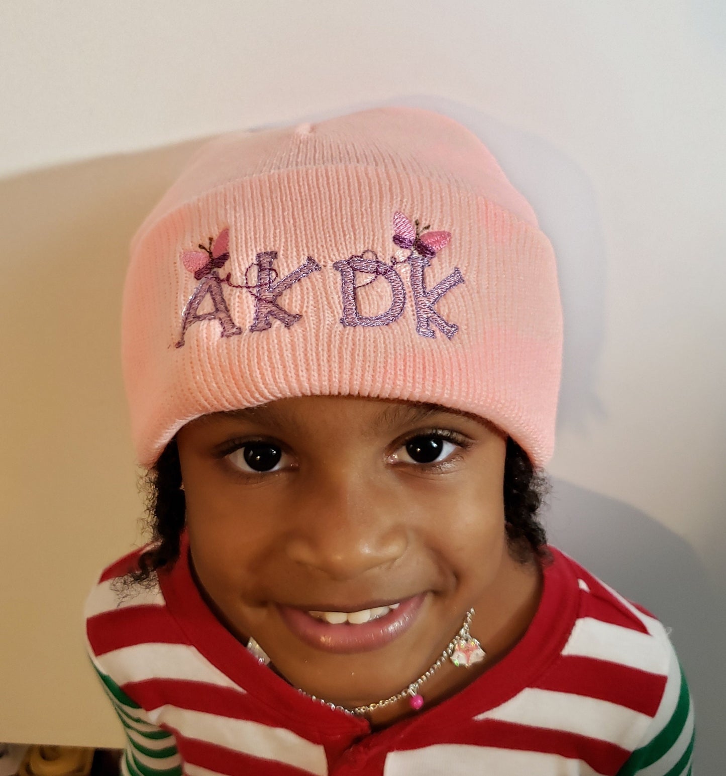 Personalized monogram beanie, embroidery winter hat, cuffed beanie, gift for kids