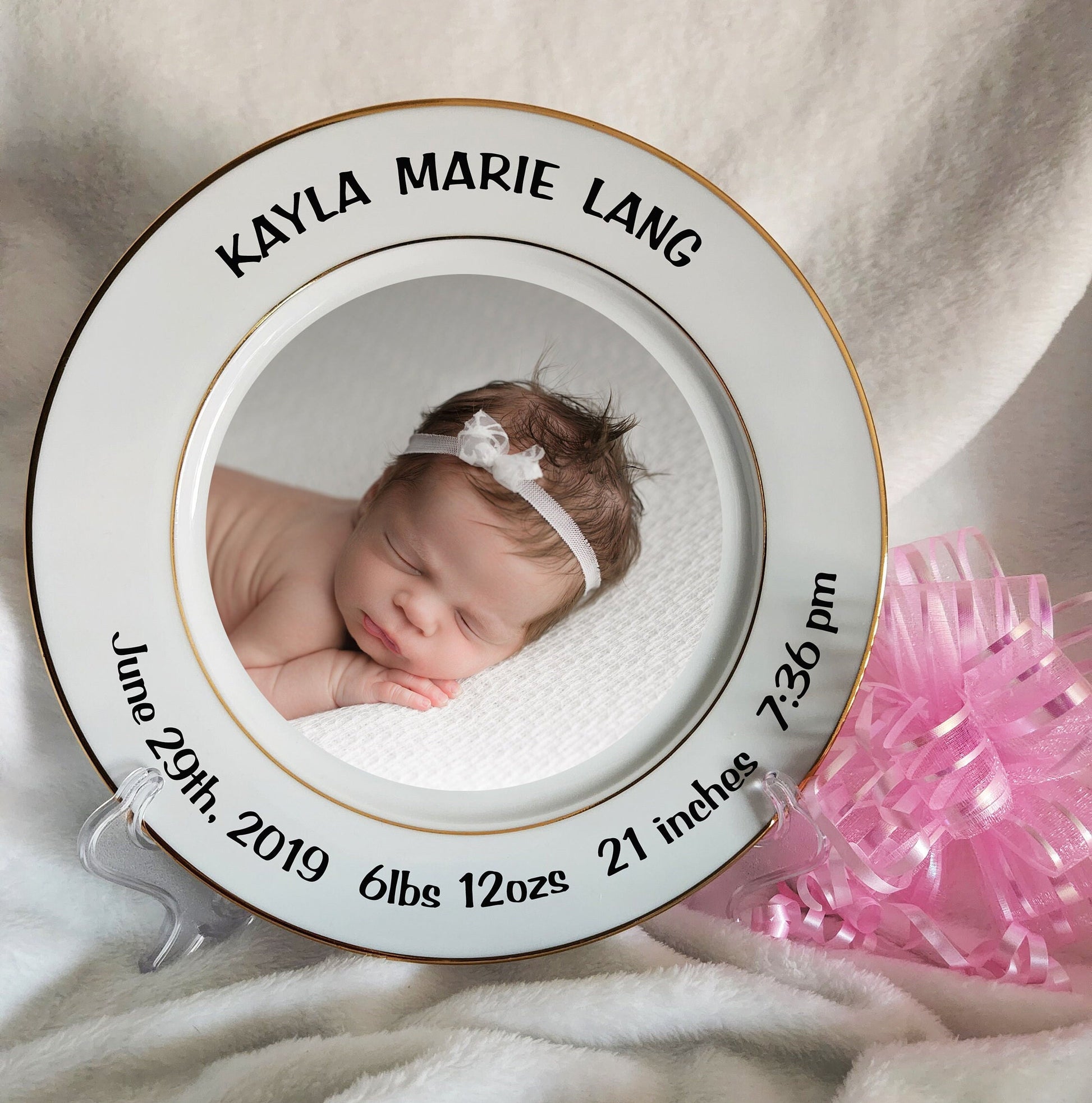 10" Photo Plate, personalized, gift for family