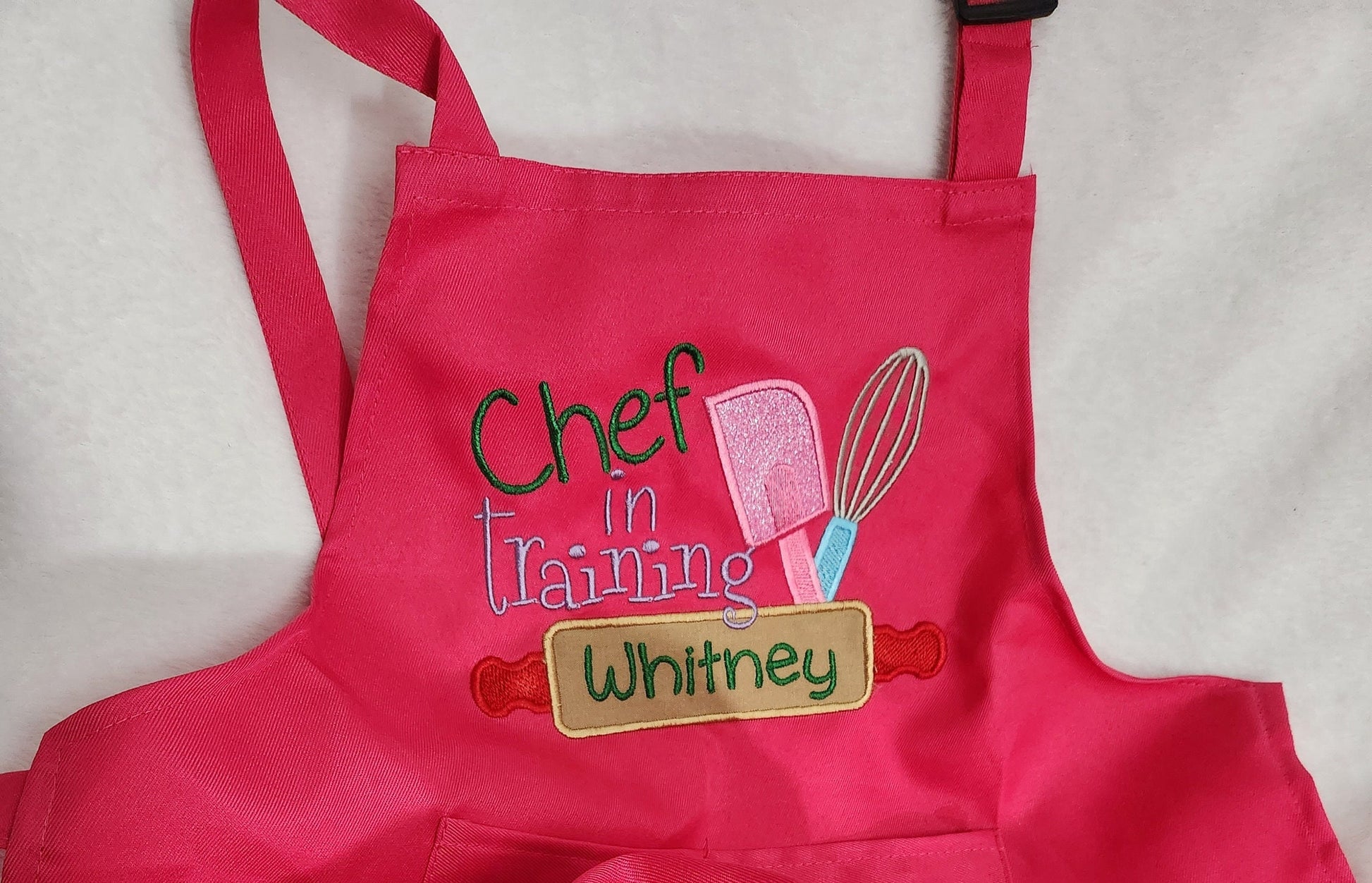 Aprons for kids, Personalized, embroidery, APRON ONLY