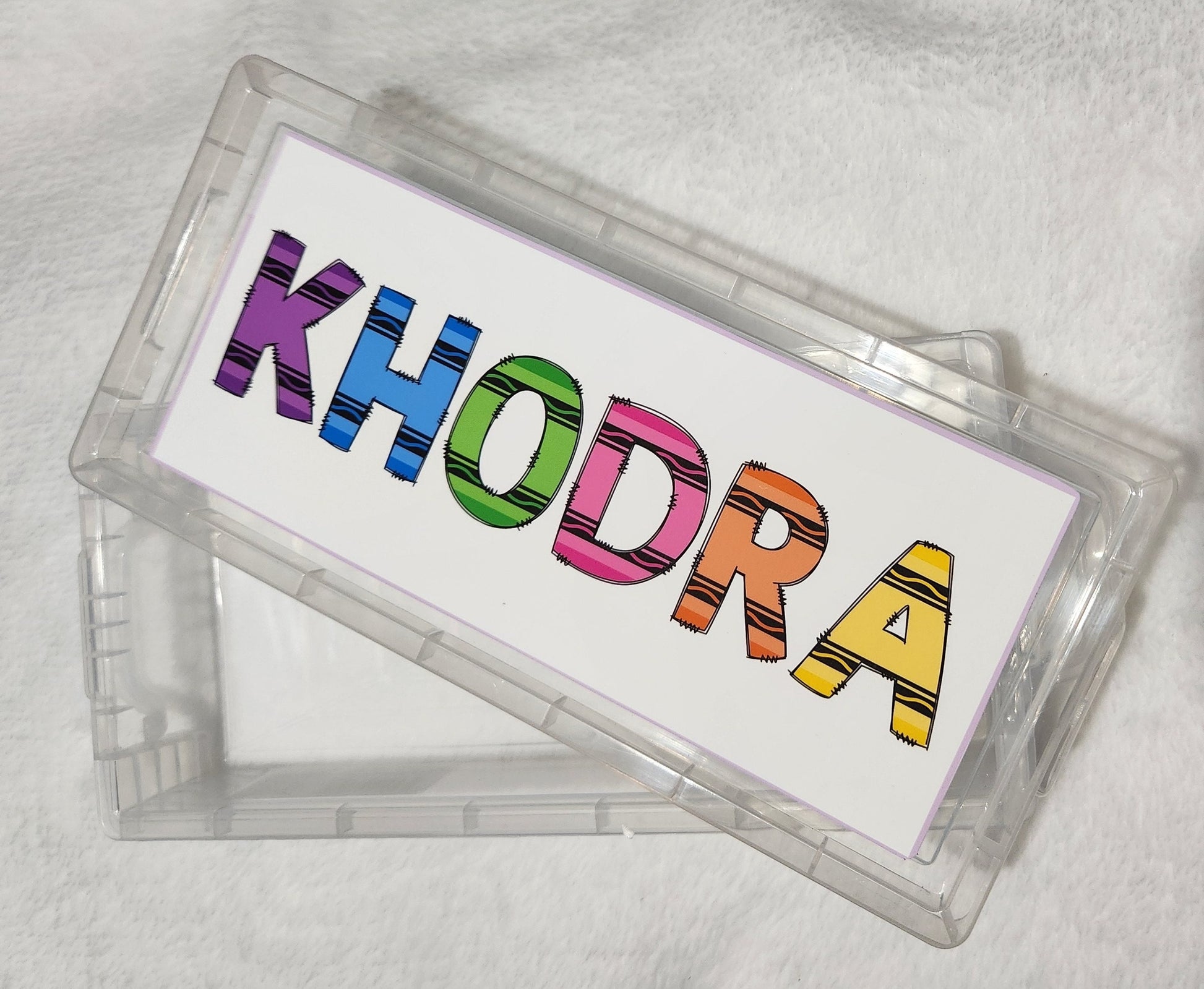 personalized Crayon and Pencil Box