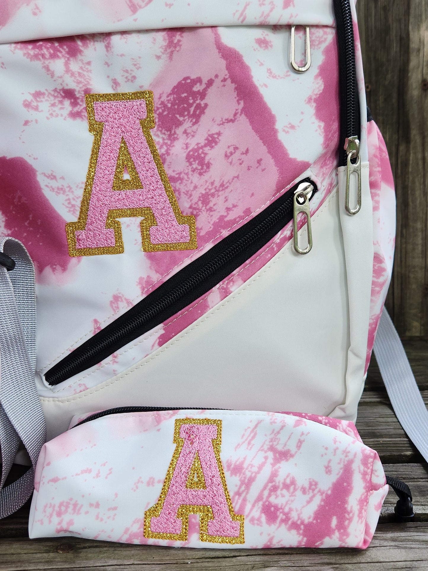 Backpack Set, school backpack for kids, personalized school bag, initials on bag, lunch bag, pencil case