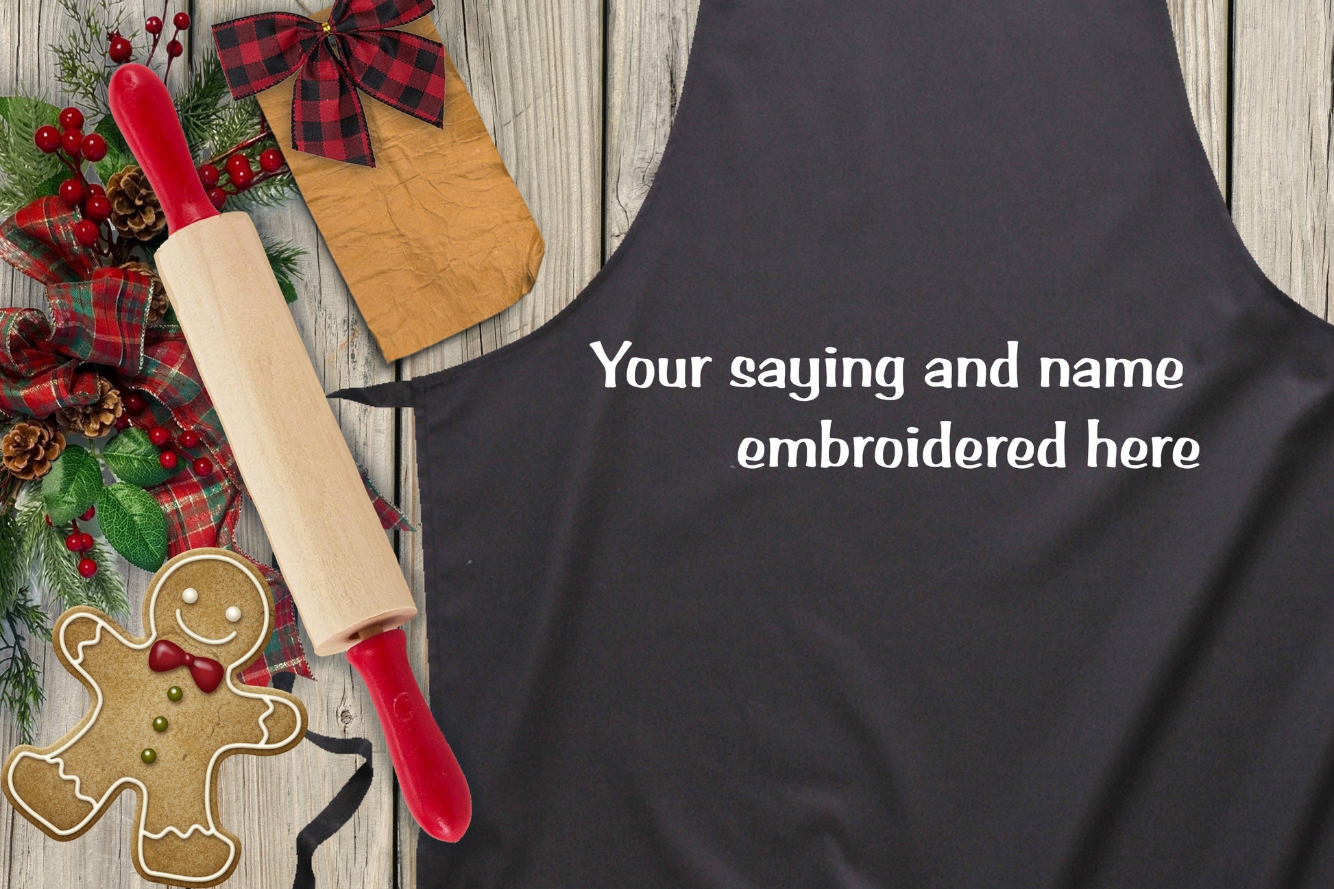 Aprons for Adults, Personalized, embroidery