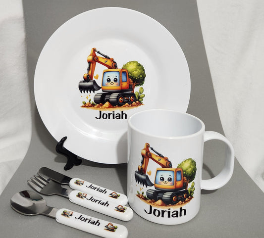 Personalized Kids’ Dining Set -"My Little Diner" kids eating set