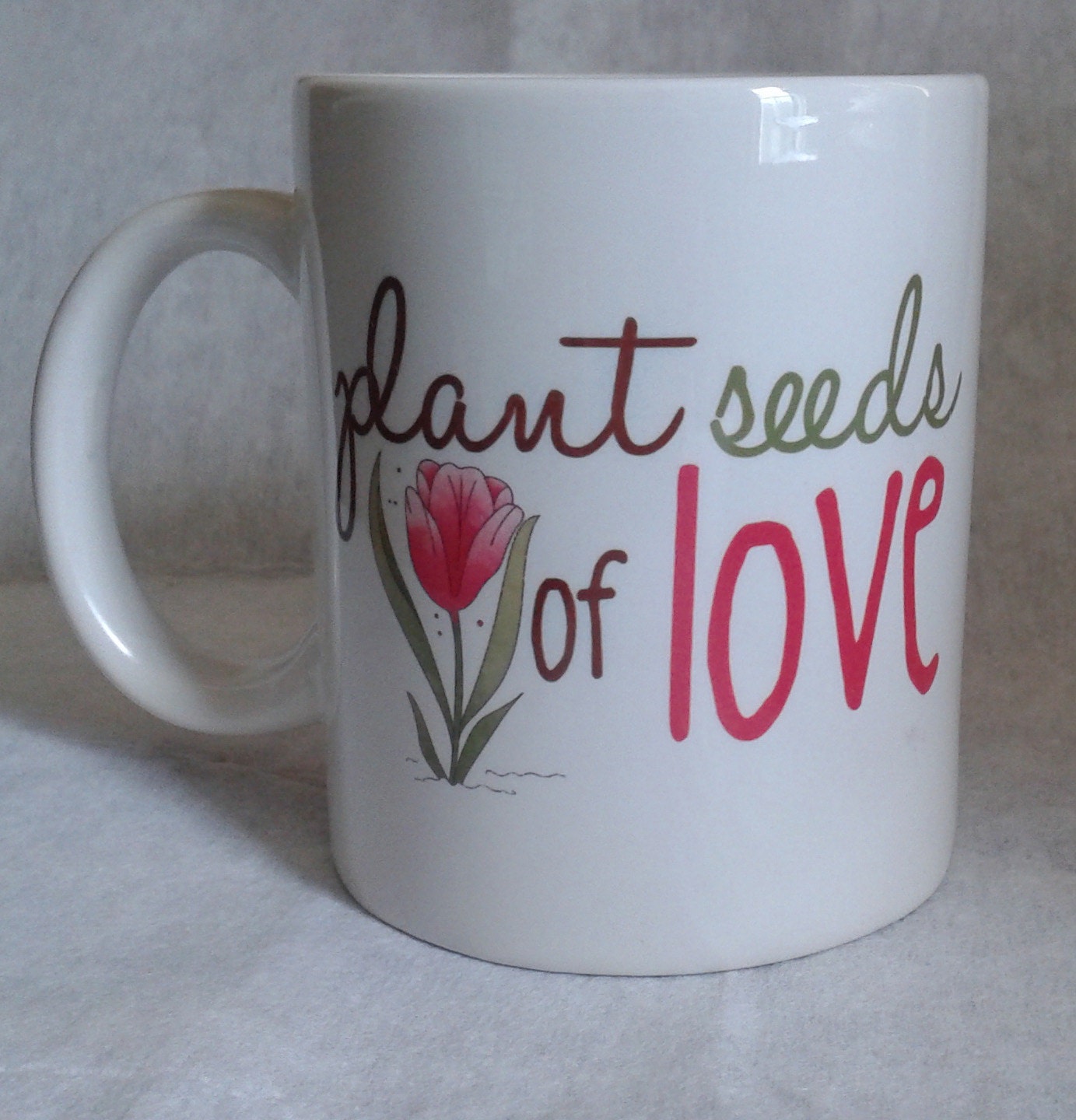 Coffee mug, plant seeds of love mug