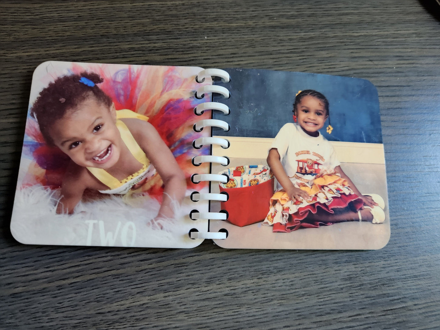 Personalized Memory book, photo 4 pages/8photos, flip book, keepsake book for babies to adults