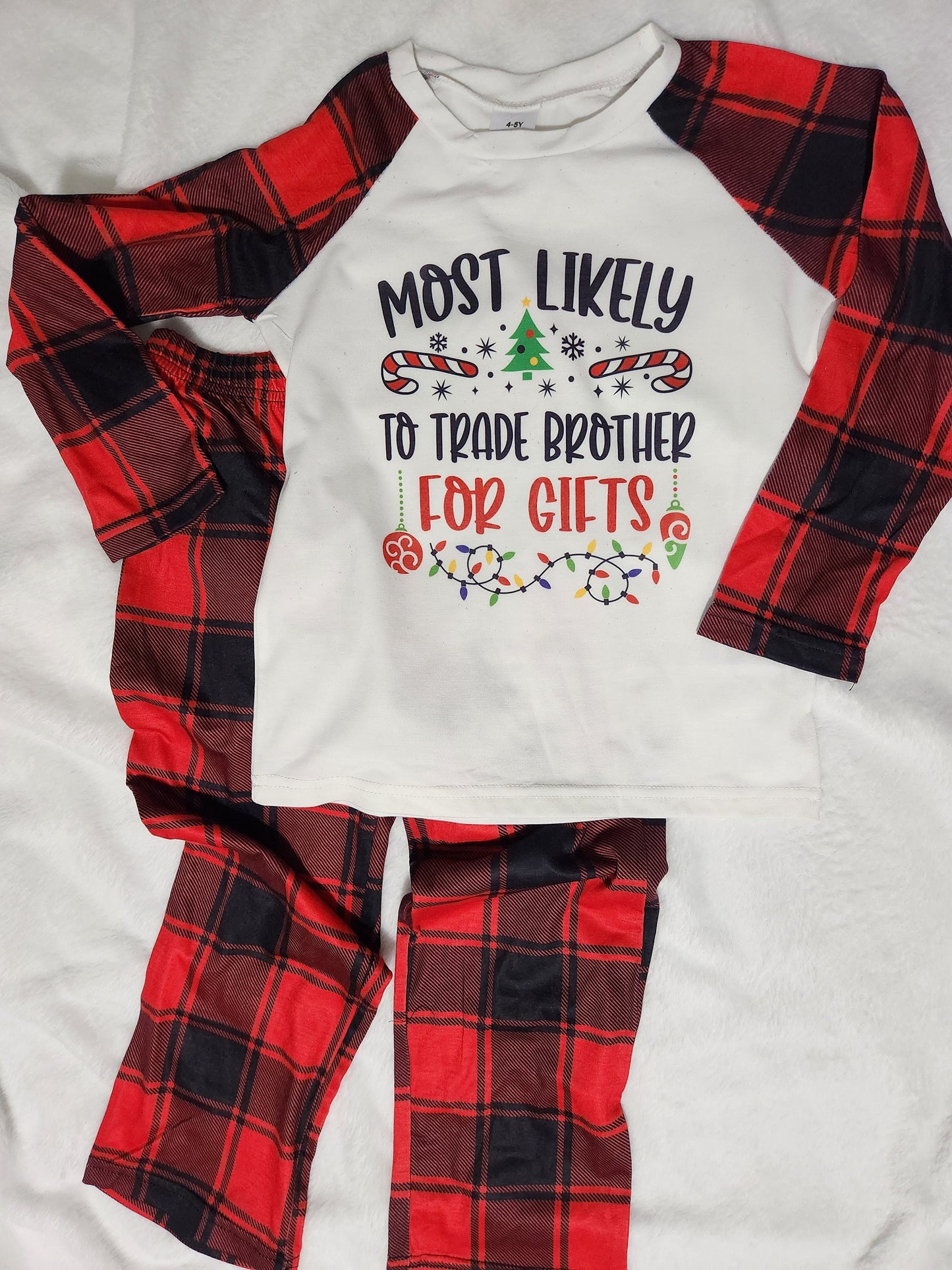 Christmas pajamas for kids, Gift for kids, family pajamas, most likely pajamas