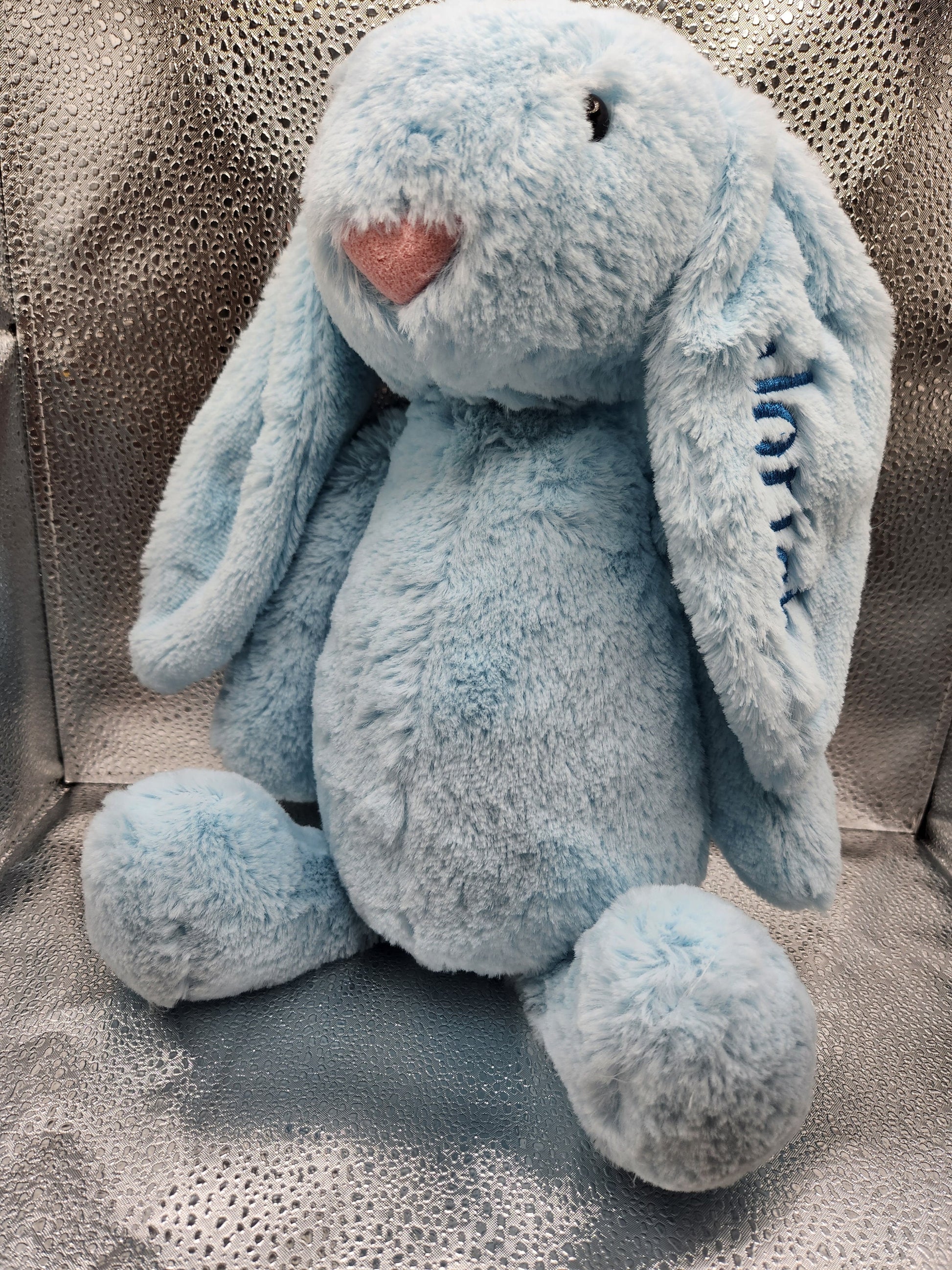 personalized bunny, long ear rabbit, Easter bunny, baby shower, nursery decoration